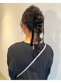 結婚式編みおろしスタイル