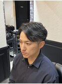 ナチュラルセンターパート/田町/ビジネス/ショート/メンズカット