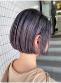 バイオレットピンクのバレイヤージュ【滝野】