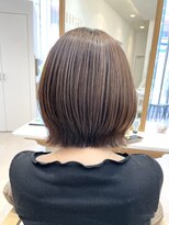 シュヴー 浦安店(CHEVEUX)&nbsp;グレージュ/外ハネボブ/髪質改善カラー