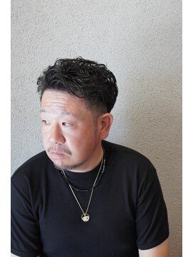 髪工房ケンズ 上新庄(髪工房ken's) オールバックナチュラルパーマ