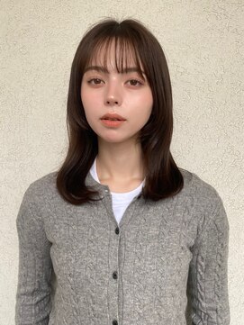 ガーデン オオタカノモリ(garden otakanomori) 大人可愛いふんわり内巻きミディ/艶髪ショコラカラー/前髪あり