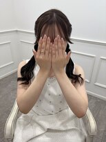【ヘアメ】王道カワイイ＊編み込みツイン＊新井