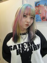 クペウ ローウェン(cope'u ROWEN)&nbsp;デザインカラー/レイヤーカット/ウェットヘア/オリーブベージュ