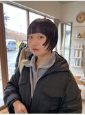 デザインカット/フェイスレイヤー/丸みボブ