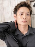アップバング束感ビジカジ王道刈り上げメンズショートR南越谷