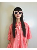 黒髪ぱっつんロング