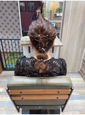 編みおろしダウンスタイル
