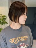 【mimura】ショートボブ　ミニボブ　インナーカラー　草加　谷塚