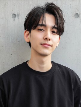 ノエリブ 名駅(noe liv) MEN’S HAIR/ブルーブラック/フェザーパーマ/名駅48