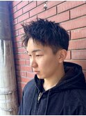 ツイスパアップバングショート