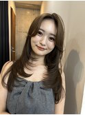 レイヤーカット/軽めレイヤースタイル/ワンホンレイヤー/表参道