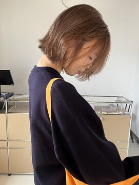 ロールアップスリーブス(ROLL UP SLEEVES) マロベージュ　/ ブリーチ無しダブルカラー