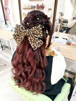 ジャルダンドフルー(Jardin de fleurs)&nbsp;360度全方位盛れてるあみこみハーフアップ