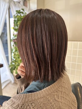 ノットベース 池袋(KNOT BASE) ブラウンカラーボブ