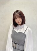 結んでも可愛いレイヤーボブ