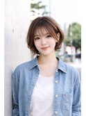 ショートボブ髪型20代30代40代50代前髪あり前髪なし面長丸顔池袋