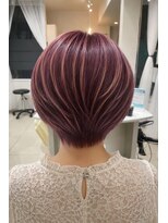 ミント(minto)&nbsp;ハイライト#ピンクカラー#ショートボブ#丸みショート