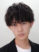 フィフス 大分(fifth)&nbsp;大分シャドウパーマメンズカットラウンドマッシュツーブロック