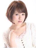 髪本来の美しさを奏でる 大人なアムールボブ 内巻き