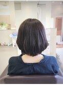 縮毛矯正×ショートボブ☆ボリュームダウンで美シルエット