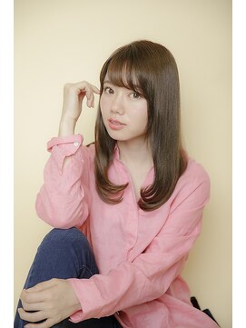 アフロディーテ 銀座(APHRODITE GINZA) 黒髪/グレーベージュ/レイヤーロング/前髪パーマ/銀座