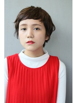 畔に mannish short