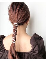 キルム(Qilm)&nbsp;お呼ばれヘア◇ナチュラル紐アレンジ　Qilm山崎