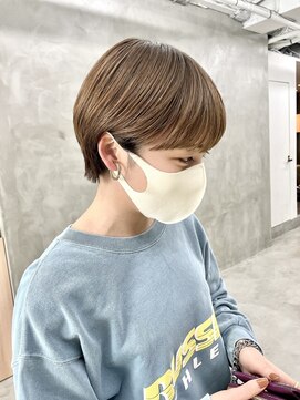 スー 渋谷(suu) 大人ショートボブ丸みショートカットマッシュショート前髪あり