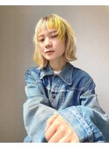 ハイトーンベージュ☆ポイントyellow