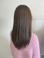 キンヘアストア(KIN hair store) レイヤーミディアム×アッシュブラウン