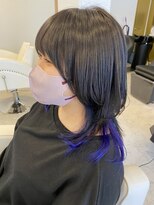 クィーンズ&nbsp;ウルフカット×インナーカラー