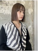 【sheta 表参道】　ストレートボブ　ブラウンベージュ