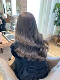 オリーブグレージュ　ブリーチ無し