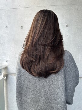 リバレッジ 白金(Leverage) ブラウンレイヤーカット 30代40代50代【白金/目黒】担当 濱口