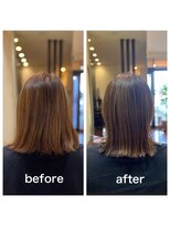 アウラ(aura) カット+ハーバルカラー+艶髪トリートメント