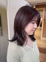 ラミエ バイ メルト 吉祥寺(lamie by melt)&nbsp;【小川】ピンクブラウン/きりっぱなし/エアリーロング