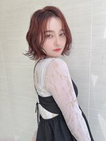 オーロ(ORO)&nbsp;大人美髪2way前髪チェリーボブ暗めカラーくびれヘア