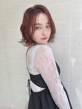 オーロ(ORO) 大人美髪2way前髪チェリーボブ暗めカラーくびれヘア