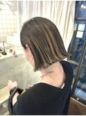 切りっぱなしボブ