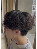 メンズギフト(men's GIFT)&nbsp;ツーブロックシャドウパーマメンズマッシュウルフ