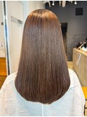 ロング韓国ヘア美髪前髪カットおくれ毛_ba535461
