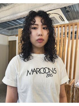 アクセヘアー 町田(acce hair) くりくりウルフウェーブパーマ