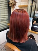 切りっぱなしレッドカラー