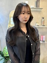 ジーナ 天神(Zina)&nbsp;韓国ヘア/レイヤーカット/顔周りカット/オリーブカラー