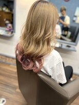 カット ハウス ボブ CUT HOUSE BOB&nbsp;ミルクティーベージュ×ピンクエンドカラー♪♪