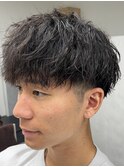 MEN’S HAIR/波巻ツイストスパイラル/フェザーパーマ/錦糸町