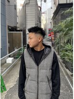 クフィア メンズフェード カンポ 天王寺(CUFFIA MENSFADE CAMPO)&nbsp;ウェーブアップ×スキンフェード