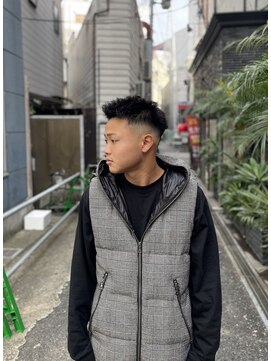 クフィア メンズフェード カンポ 天王寺(CUFFIA MENSFADE CAMPO) ウェーブアップ×スキンフェード