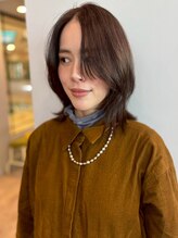 アトリエ タキ(atelier.taki) 顔周りカット アッシュブラウン 顔周りレイヤー 髪質改善